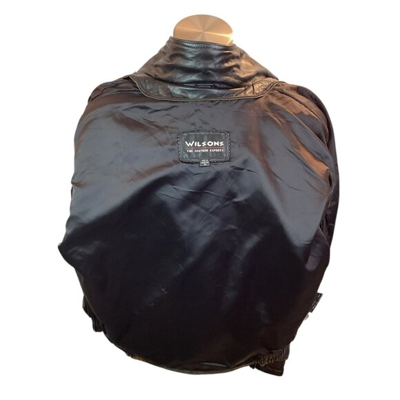 Wilsons Leather Thinsulate Liner Mens Medium Leather Jacket Black - Picture 8 of 16